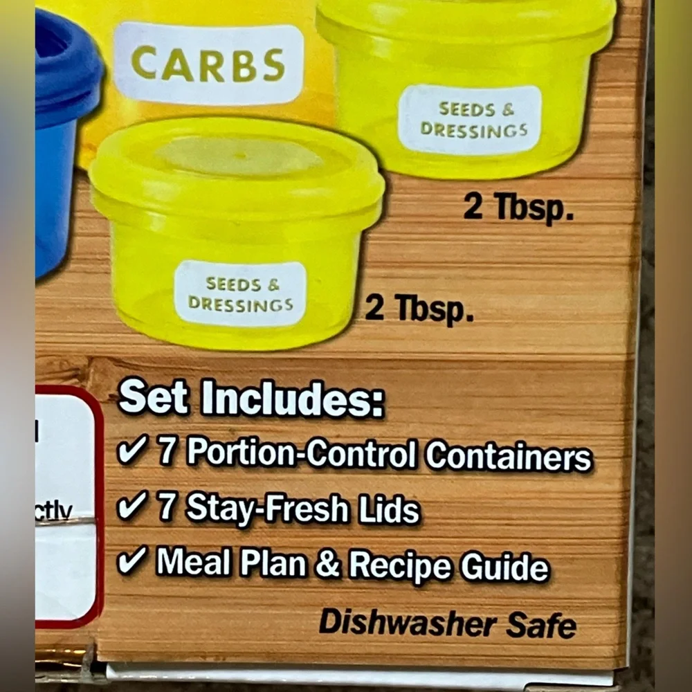 NEW!!! Get Fit Perfect Portions Weight Control containers & meal plan